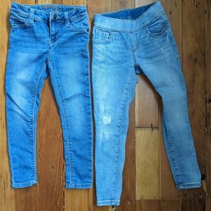 Bundle of 2 4T girls jeggings